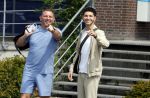 Amstelveen 4 juli 2023
Robert leroy en zijn zoon Joshua gaan samen sporten in Amstelveen.