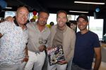 Zandvoort 6 juli 2023
Presentatie Formule 1 F1 spel van Robert Doornbos en Chantal Bles in de box van Redbull op circuitpark Zandvoort. Tim Coronel Peter Versluis Robert Doornbos en Jeroen Bleekemolen