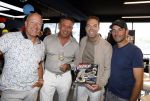 Zandvoort 6 juli 2023
Presentatie Formule 1 F1 spel van Robert Doornbos en Chantal Bles in de box van Redbull op circuitpark Zandvoort. Tim Coronel Peter Versluis Robert Doornbos en Jeroen Bleekemolen
