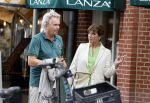 Amsterdam 22 juli 2023
Tom Egbers en zijn vrouw Janke Dekker winkelend in Amsterdam zuid. Ze waren oa bij Suit supply en de Joffers.