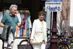 Amsterdam 22 juli 2023
Tom Egbers en zijn vrouw Janke Dekker winkelend in Amsterdam zuid. Ze waren oa bij Suit supply en de Joffers.