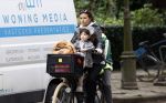 Amsterdam 13 juli 2024
Charlie Chan Dagelet  met kinderen op de fiets