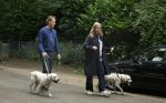 Huizen 6 en n7 juli 2024
Linda de Mol en partner Jeroen Rietbergen wandelend met hun honden rondom hun huis .