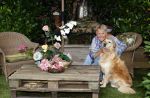 Naarden 12 juli 2024
Loeki Knol thuis met haar hond.