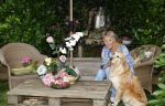 Naarden 12 juli 2024
Loeki Knol thuis met haar hond.