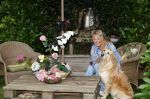 Naarden 12 juli 2024
Loeki Knol thuis met haar hond.