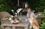 Naarden 12 juli 2024
Loeki Knol thuis met haar hond.