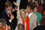 Frankfurt, 21 Juni 2006 WK Voetbal 2006
3e Poule-Wedstrijd Nederland-Argentinie, eindstand 0-0
Na afloop van de wedstrijd een ontmoeting tussen ZKH Prins willem Alexander, Prinses Maxima en Maradona
@ Foto Peter Smulders The Netherlands