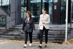 Lelystad 16 juli 2024
Patty Harpenau komt samen met haar advocaat de rechtbank van Lelystad uit.