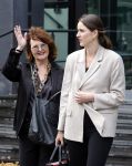 Lelystad 16 juli 2024
Patty Harpenau komt samen met haar advocaat de rechtbank van Lelystad uit.