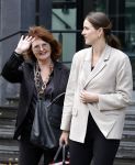 Lelystad 16 juli 2024
Patty Harpenau komt samen met haar advocaat de rechtbank van Lelystad uit.