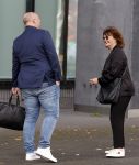 Lelystad 16 juli 2024
Patty Harpenau komt samen met haar advocaat de rechtbank van Lelystad uit.