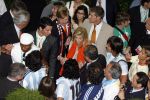 Frankfurt, 21 Juni 2006 WK Voetbal 2006
3e Poule-Wedstrijd Nederland-Argentinie, eindstand 0-0
Na afloop van de wedstrijd een ontmoeting tussen ZKH Prins willem Alexander, Prinses Maxima en Maradona
@ Foto Peter Smulders The Netherlands