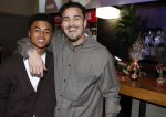 Amsterdam 27 maart 2024
Boekpresentatie Nino Wilkes in boom boom Chicago. Shane Kluivert  en Quincy Kluivert