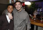 Amsterdam 27 maart 2024
Boekpresentatie Nino Wilkes in boom boom Chicago. Shane Kluivert  en Quincy Kluivert