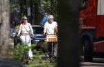 Amsterdam 18 juli 2024
Victor Reinier en zijn vriend op terras en ndaarna fietsend naar zijn huis in Amsterdam zuid..