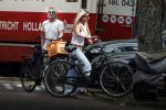 Amsterdam 18 juli 2024
Victor Reinier en zijn vriend op terras en ndaarna fietsend naar zijn huis in Amsterdam zuid..