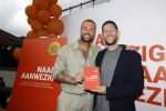 Amsterdam 13 juli 2025
Presentatie boek Dave Roelvink bij restaurant de Bosbaan . Aanwezig oa zijn vriendin Marijn Kuipers vader Dries Roelvink Honoria Roelvink Donny Roelvink en zijn moeder Lucienne Kenter. Dave Roelvink en Jaap Hulsmann
