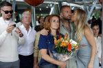 Amsterdam 13 juli 2025
Presentatie boek Dave Roelvink bij restaurant de Bosbaan . Aanwezig oa zijn vriendin Marijn Kuipers vader Dries Roelvink Honoria Roelvink Donny Roelvink en zijn moeder Lucienne Kenter.