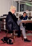 Londen mei 1986
Vanessa met op de achtergrond haar manager Frits Hirschland die in begin jabuari 1999 op 50 jarige leeftijd is overleden.