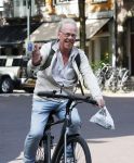 Amsterdam 15 juli 2025
Jack Spijkerman op de fiets  in Amsterdam zuid.