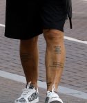 Amsterdam 16 juli 2025
John de Wolf met zijn vrouw  Inge Zijdenbos op de pc hooftstraat. John de Wolf met tattoo Facta Non Verba wat geen woorden maar daden betekend