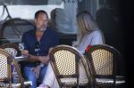 Amsterdam 17 juli 2025
Johnny van t Schip en Danielle  Zwanikken op terras en op straat in het centrum van Amsterdam.
