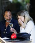 Amsterdam 17 juli 2025
Johnny van t Schip en Danielle  Zwanikken op terras en op straat in het centrum van Amsterdam.