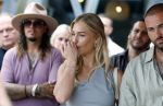 Amsterdam 13 juli 2025
Presentatie boek Dave Roelvink bij restaurant de Bosbaan . Aanwezig oa zijn vriendin Marijn Kuipers vader Dries Roelvink Honoria Roelvink Donny Roelvink en zijn moeder Lucienne Kenter.