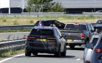 Amsterdam 17 juli 2025
Undercover Politie wagens op de vluchtstrook van de A9