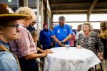 Den Haag 5 juli 2025
Hare Koninklijke Hoogheid Prinses Beatrix der Nederlanden heeft op zaterdagmiddag 5 juli het 60-jarig jubileum van de Stichting Paardrijden voor Gehandicapten (SPG) op de Madurodam Manege in Den Haag bijgewoond.