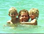 Eindhoven 9 augustus 2000
Danny Blind met zijn kinderen.