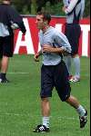 Hoenderloo, 14 augustus 2000
eerste training nederlands elftal onder leiding van de nieuwe bondscoach Louis v Gaal
Fernando Ricksen