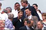 Amsterdam Arena stadion, 13 Augustus 2000
PSV-Roda JC, eindstand 2-0 om de Johan Cruyff-schaal
Louis v Gaal met Frans Hoek
