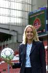Eindhoven 7 maart 2000
Open Dag PSV.
Oud Miss Nederland en vriendin van Michael Boogerd Nerena Ruinemans loopt stage bij PSV. Zij zit bij afdeling PR
