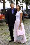 Rotterdam 27 augustus 2000
Feest trouwen Paul de Leeuw en Stephan Nugter.
Soren Lerby en zijn vrouw
