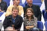 Amsterdam 12 augustus 2001
 PSV- FC Twente 3-2 voor de Johan Cruyffschaal in de Amsterdam Arena.
Alfons Groenedijk met vrouw