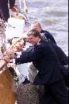 Sneek 8 augustus 2001
Prins Willem Alexander en Maxima bezoeken de sneek week. 
en Ed Nijpels