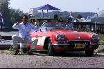 Oosterbeek 25 Augustus 2001
Emile Ratelband  in een Chevrolette Corvette uit 1958
Classic Car