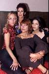 Amsterdam 18 augustus 2001
Perspresentatie Rozengeur & Wodka Lime .
v.l.n.r Alwien Tulner, Isa Hoes, Medina Schuurman  en Ghislaine Pierie