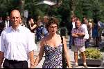 Amsterdam 25 augustus 2001
Begrafenis van Sylvia Millecam op Westgaarde.
Haye v d Heyden met vrouw