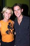 Amsterdam 14 juni 2001
Presentatie van het nieuwe internetbedrijf van Johnny de Mol 
John met zijn nieuwe vriendin Liesbeth Kamerling Zij speelt ook in GTST