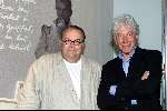 Laren 10 augustus 2001
Opening expositie Toon Hermans.
Maurice Hermans en Paul v Vliet