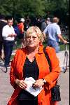 Amsterdam 25 augustus 2001
Begrafenis van Sylvia Millecam op Westgaarde.
Nelly Frijda