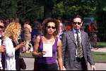 Amsterdam 25 augustus 2001
Begrafenis van Sylvia Millecam op Westgaarde.
Paula Udonek met vriend