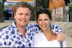 Bloemendaal 21 augustus 2001
Premiere van de film Blow bij stradtent Solaris.
Rene Mioch met zijn vrouw