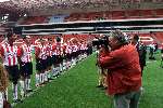Eindhoven 5 Augustus 2002 Voorstelling aan Pers nieuwe selektie van PSV met daarop aansluitend een persconferentie met o.a. Guus Hiddink