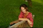 Voorthuizen 25 augustus 2002
Onderweg naar morgen op de Golfbaan.
Kim Pieters