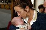 Naarden 24 augustus 2002
 Marjolein Keunig met baby
