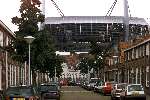 Eindhoven 2001 Het totaal vernieuwde PSV stadion gezien vanuit het\